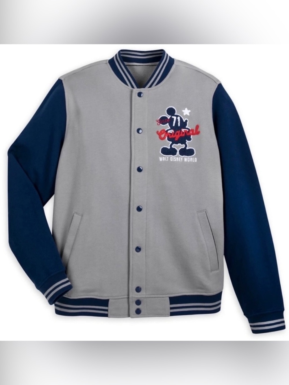 Walt Disney World Mickey Mouse Varsity Jacket, Size Large, NWT.